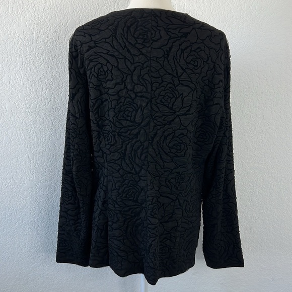 NWT Antthony Design Originals Black Floral Jacket - Picture 6 of 12
